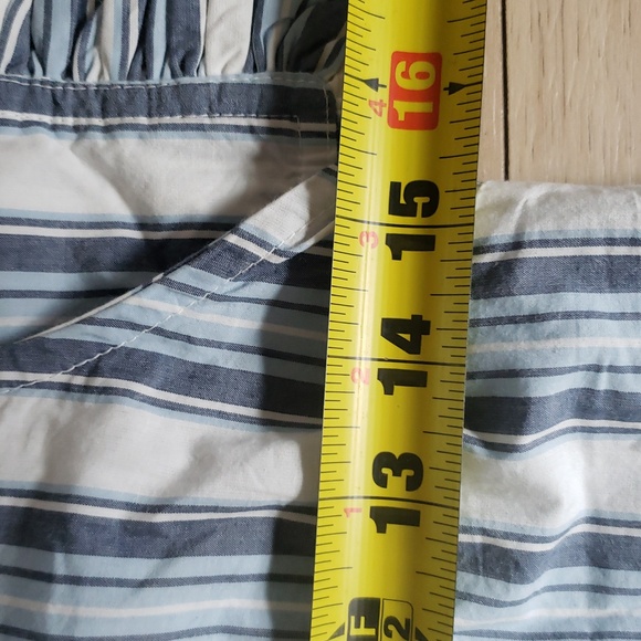 Striped Ruffle Sleeve Blouse - Picture 12 of 13